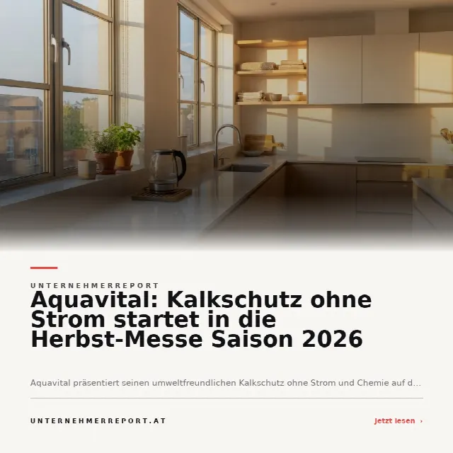 Share-Card fuer Aquavital bringt innovativen Kalkschutz ohne Strom auf Herbstmessen 2026