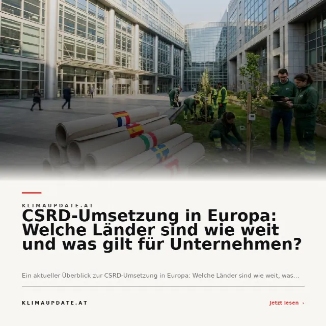 Share-Card fuer CSRD-Umsetzung in Europa: Welche Länder sind wie weit und was gilt für Unternehmen?