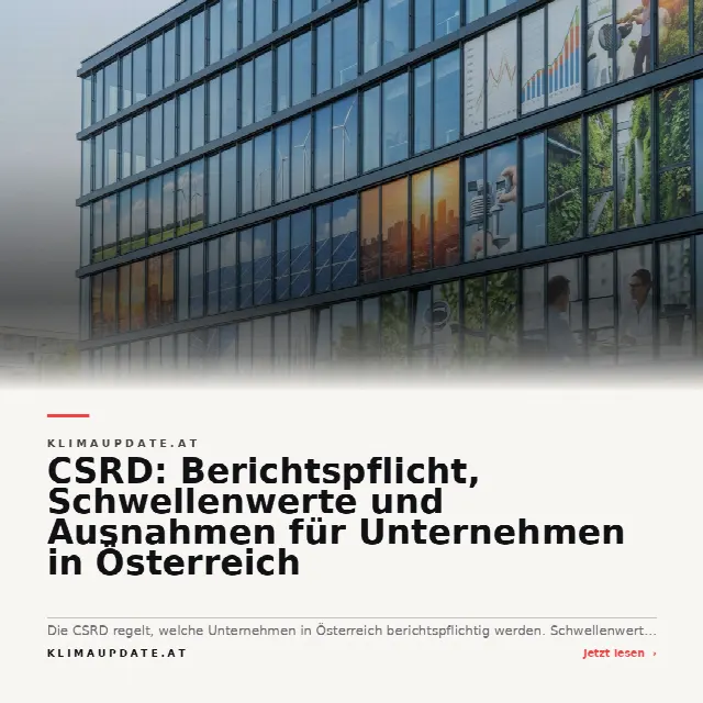 Share-Card fuer CSRD: Berichtspflicht, Schwellenwerte und Ausnahmen für Unternehmen in Österreich