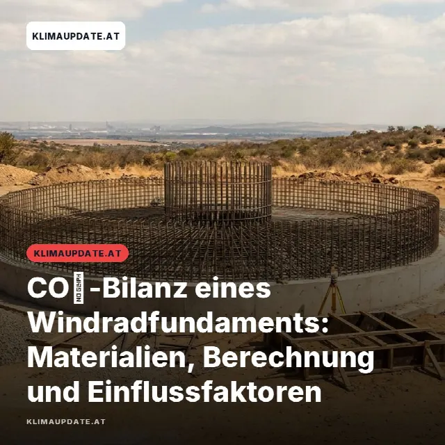 Share-Card fuer CO₂-Bilanz eines Windradfundaments: Materialien, Berechnung und Einflussfaktoren