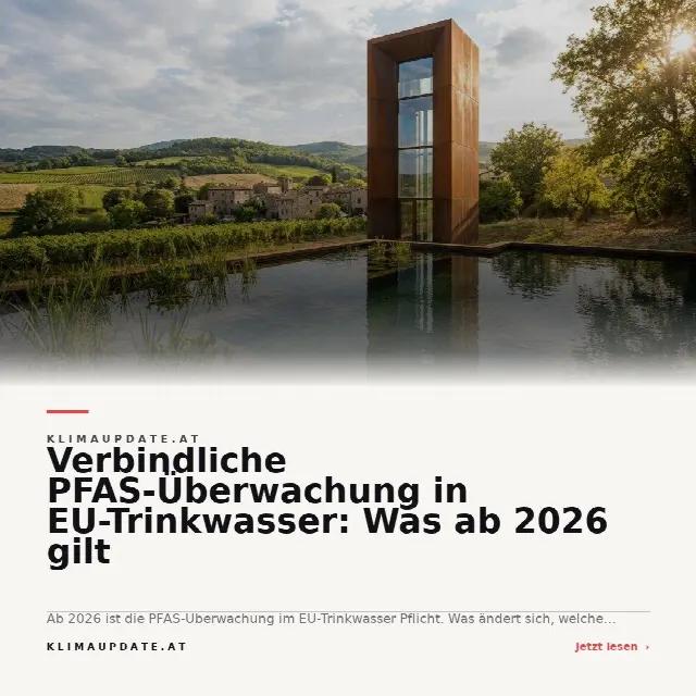 Share-Card fuer Verbindliche PFAS-Überwachung in EU-Trinkwasser: Was ab 2026 gilt